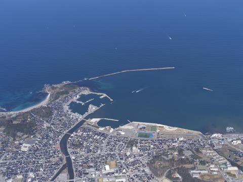 航空写真 輪島港